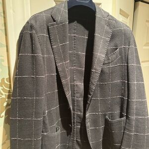 Gray Checkered Blazer